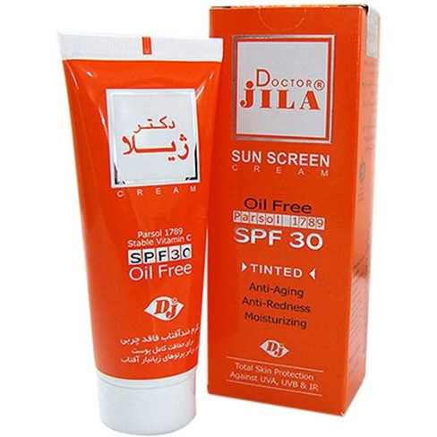 کرم ضد آفتاب رنگی با SPF 30 دکتر ژیلا ۶۵ میل
