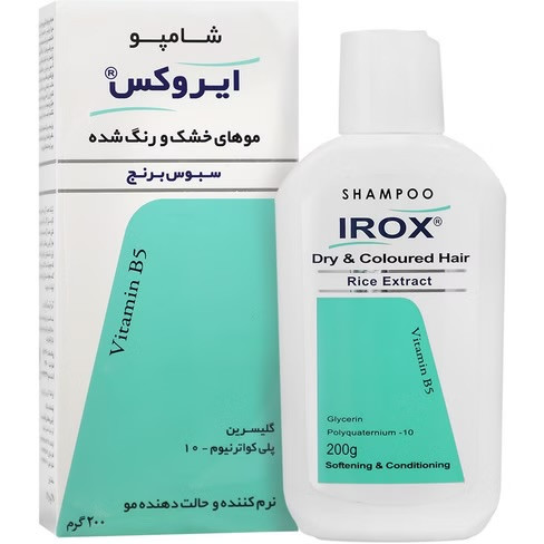 شامپو سبوس برنج موهای خشک و رنگ شده ایروکس
