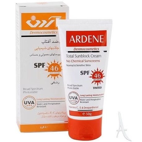 کرم ضد آفتاب رنگی با SPF ۴۶ آردن