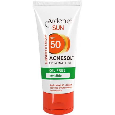 کرم ضد آفتاب بی رنگ فاقد چربی با SPF 50 آردن
